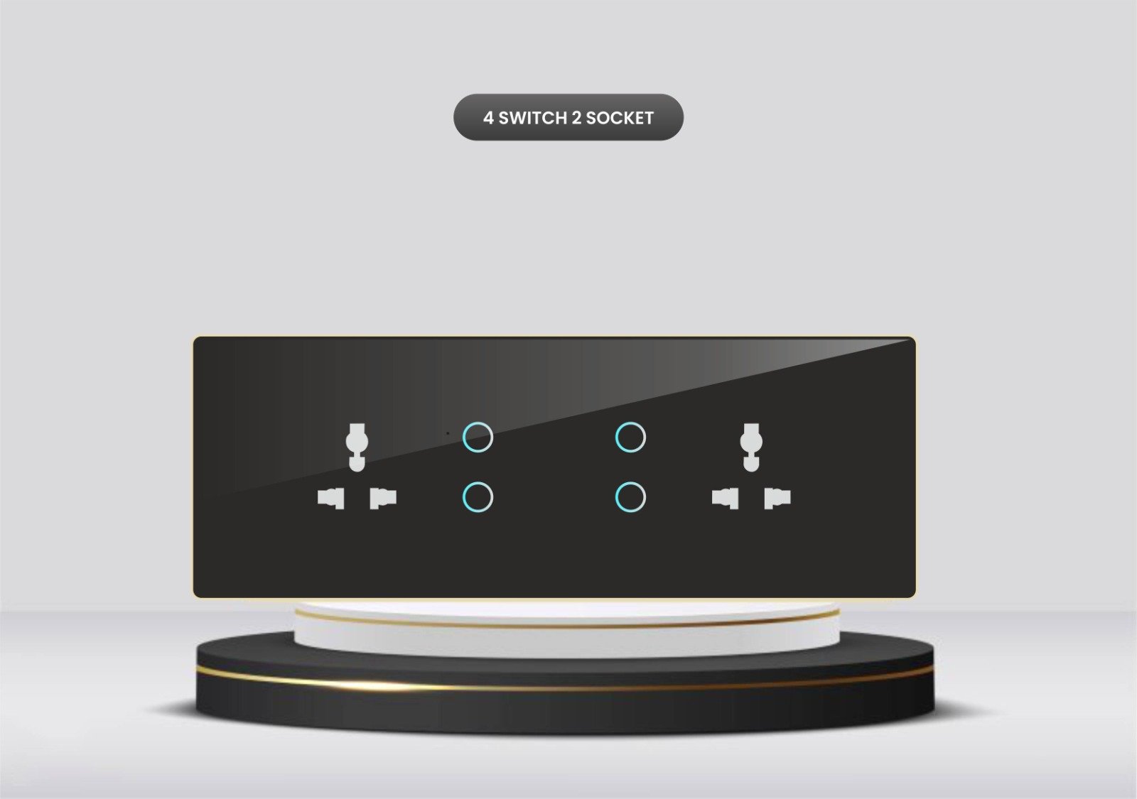 Touch 4 Switch 2 Socket